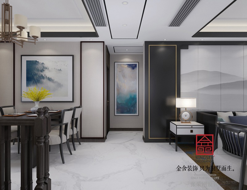 大者180平米新中式風格裝修-玄關(guān)