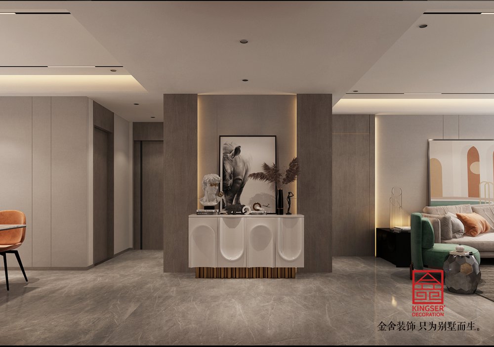 榮盛和府183平米裝修-現(xiàn)代簡約風格-玄關