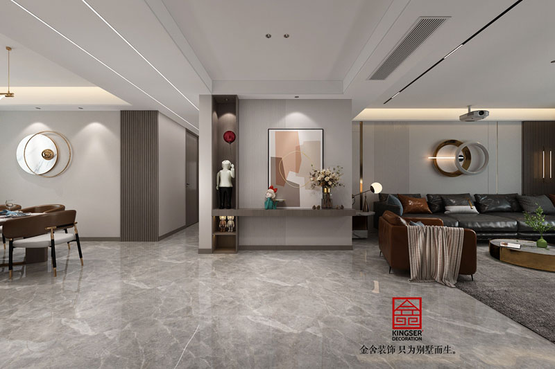 東南智匯城191平米現(xiàn)代輕奢風格裝修設(shè)計