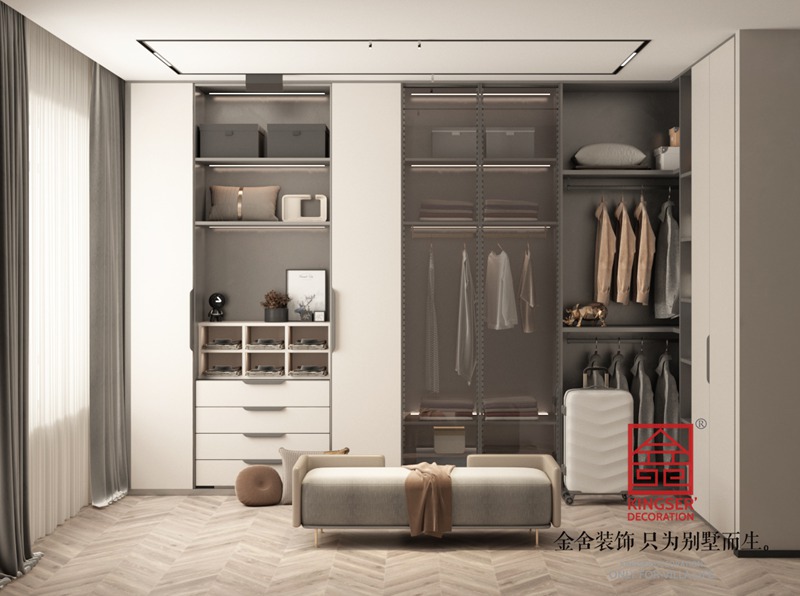榮盛華府現(xiàn)代風格裝修衣帽間效果圖