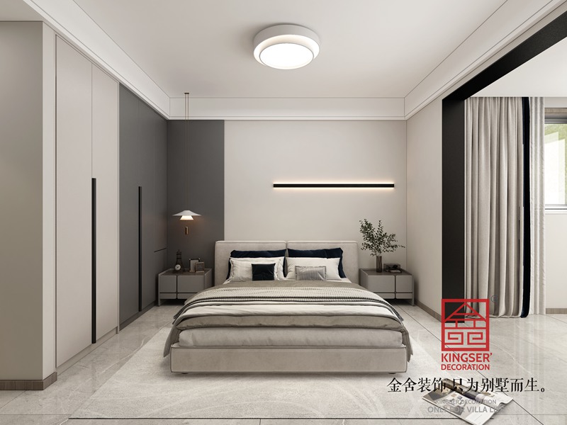 國仕山163㎡現(xiàn)代風(fēng)格臥室設(shè)計